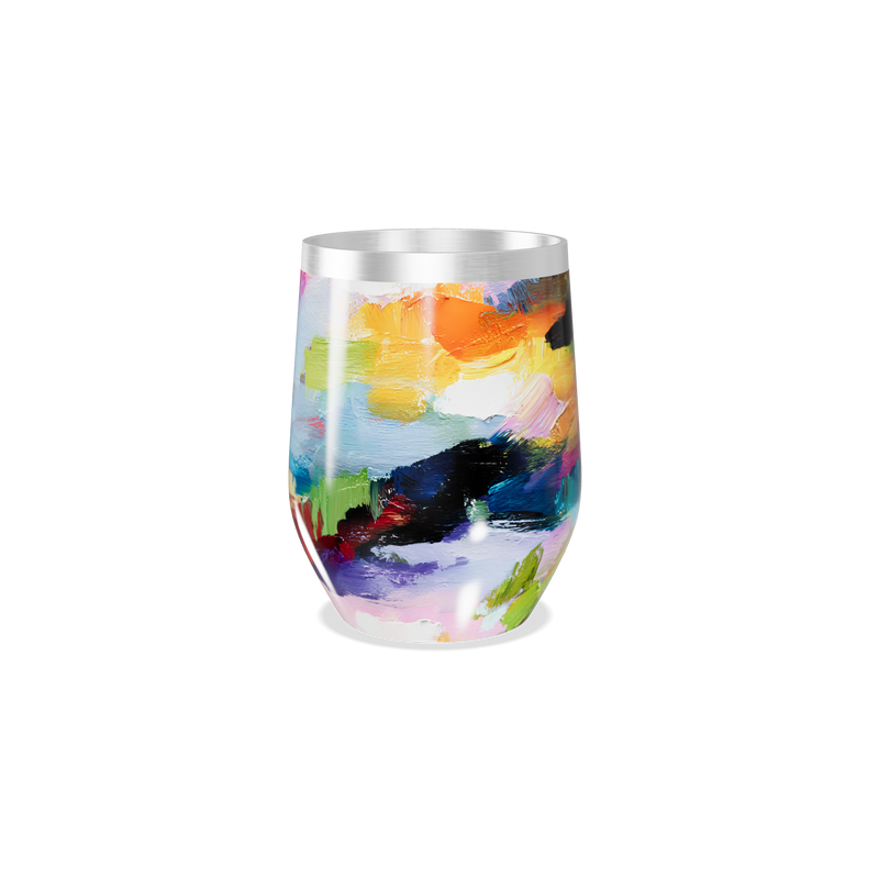 Copo Térmico Slim - Estampa Colorida Aço Inox