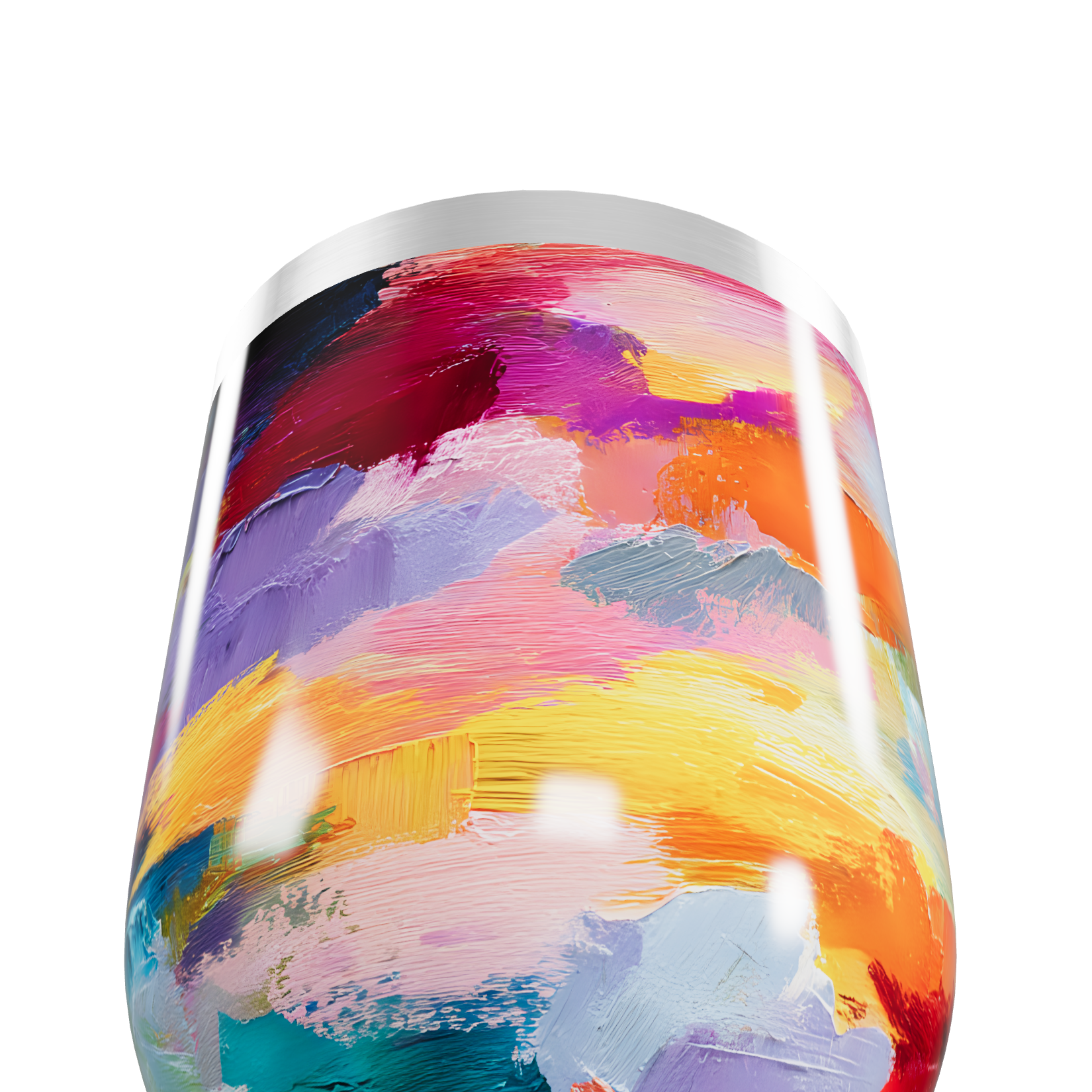 Copo Térmico Slim - Estampa Colorida Aço Inox