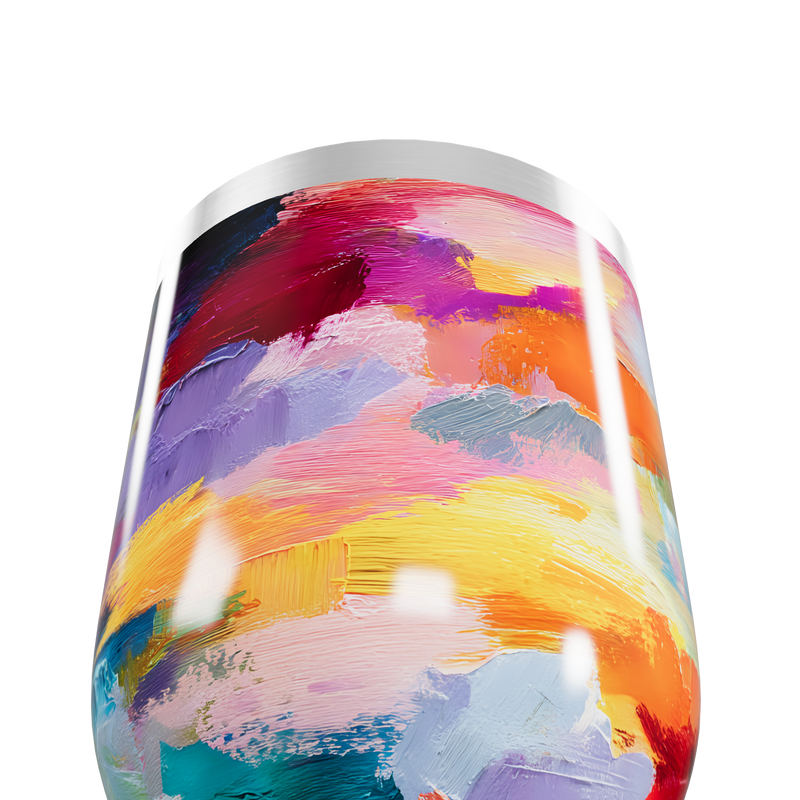 Copo Térmico Slim - Estampa Colorida Aço Inox