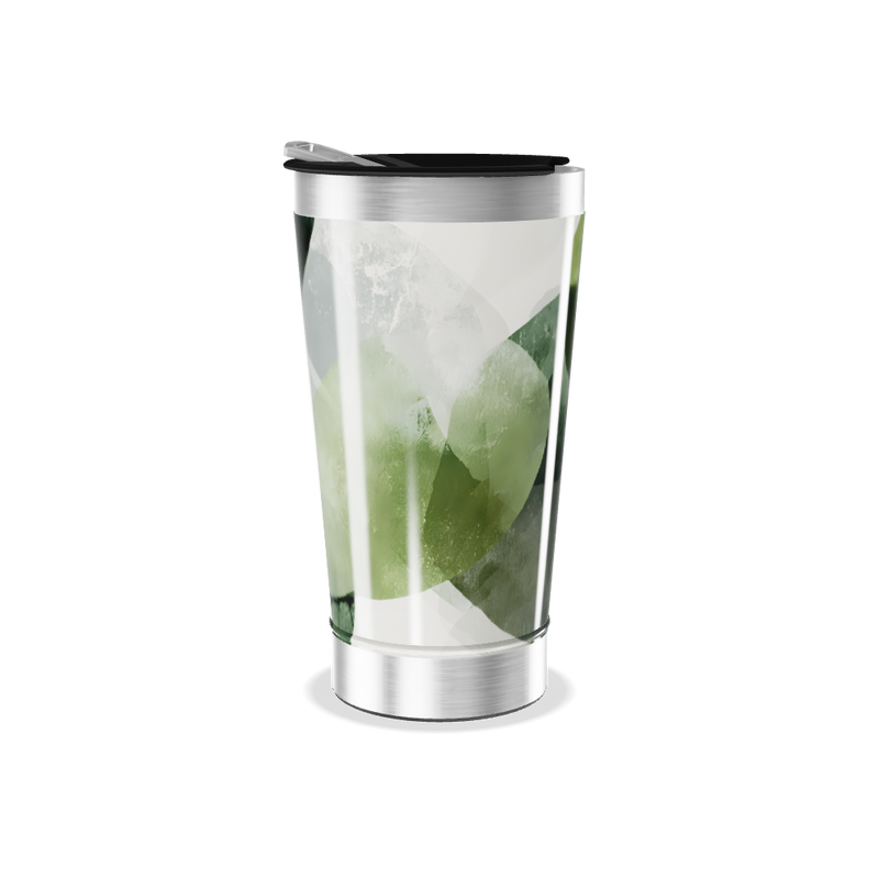 Copo Térmico - Folhas Verdes Aço Inox