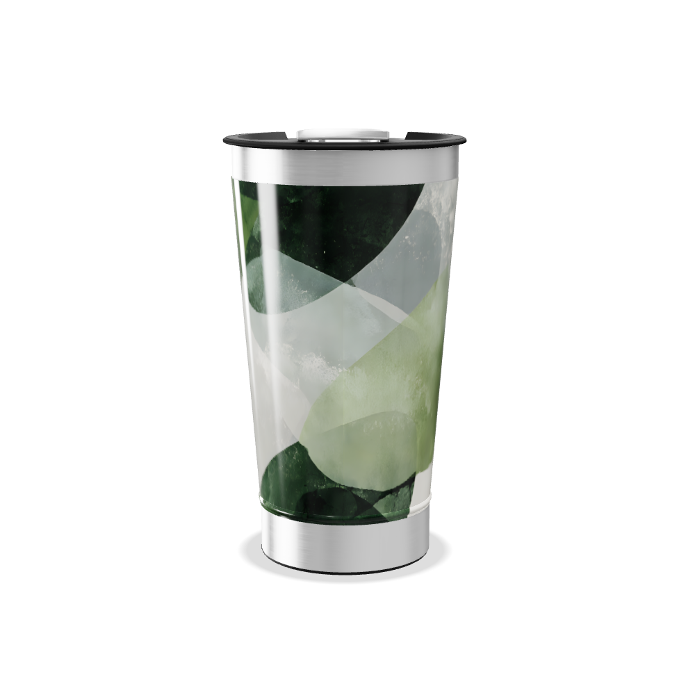 Copo Térmico - Folhas Verdes Aço Inox