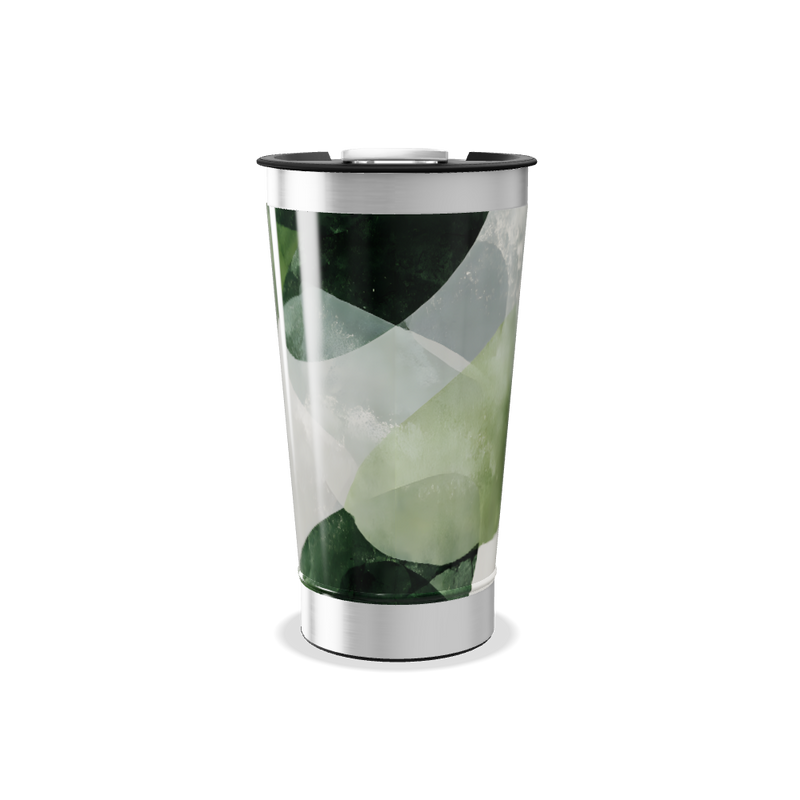 Copo Térmico - Folhas Verdes Aço Inox