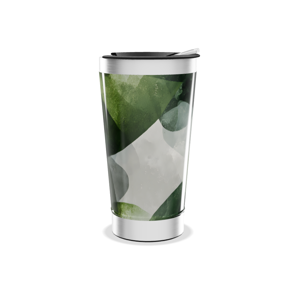 Copo Térmico - Folhas Verdes Aço Inox