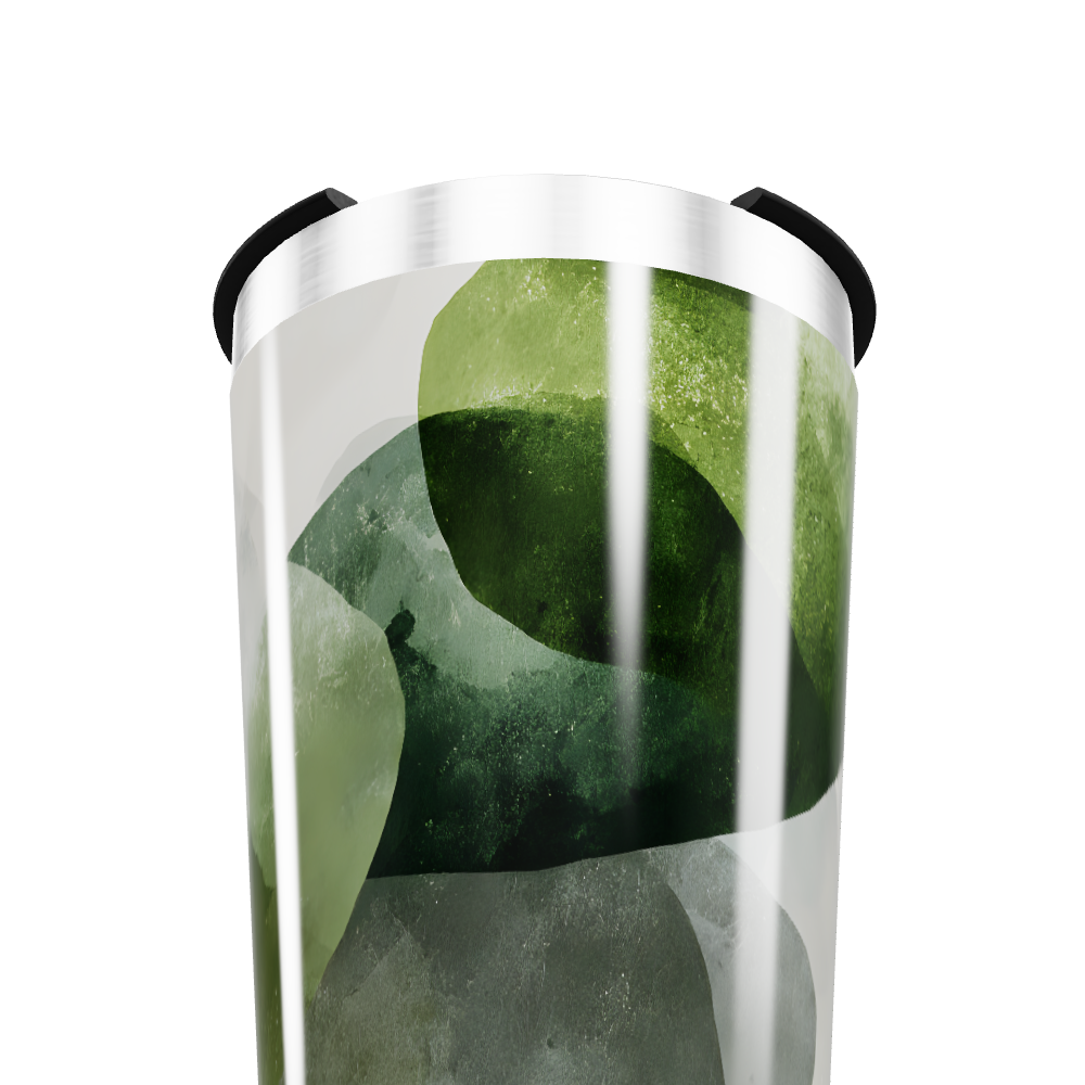 Copo Térmico - Folhas Verdes Aço Inox