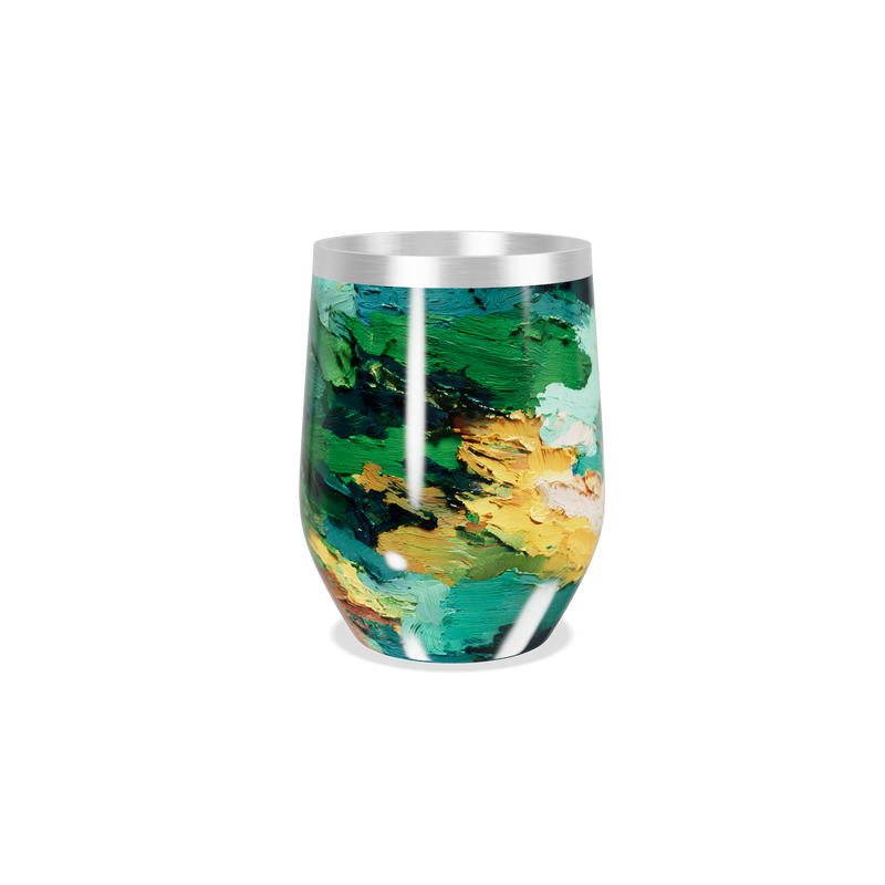 Copo Térmico Slim - Pintura Abstrata Colorida