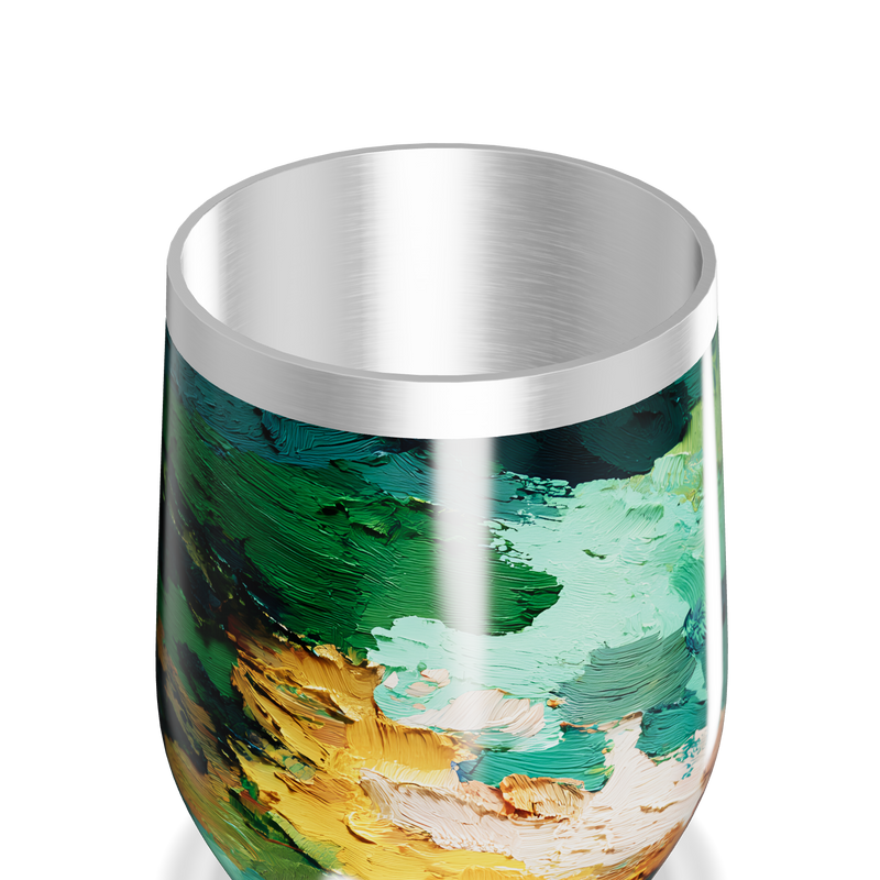 Copo Térmico Slim - Pintura Abstrata Colorida