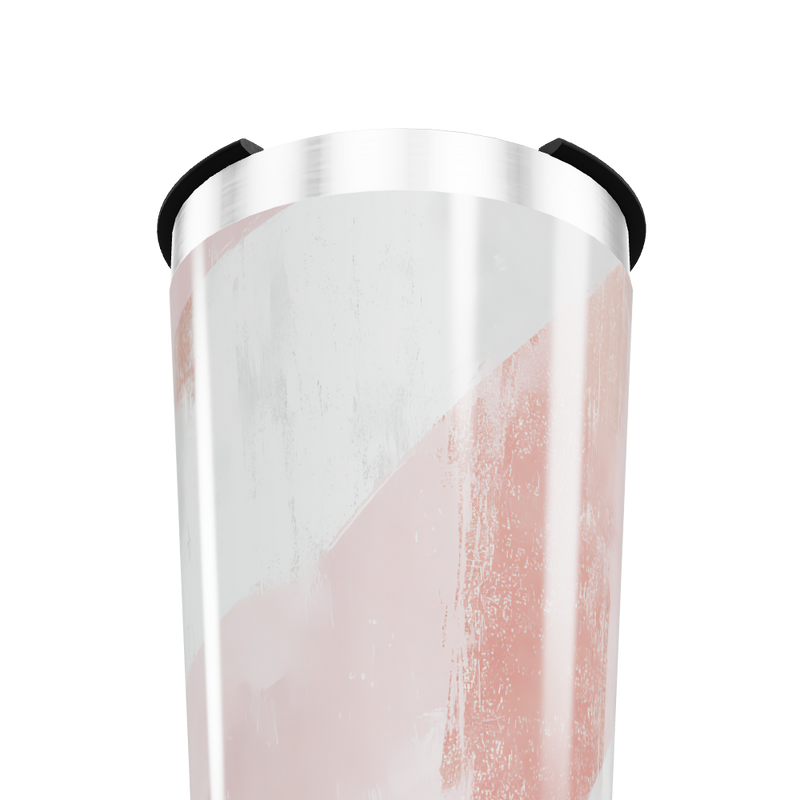 Copo Térmico - Rosa e Branco Metálico