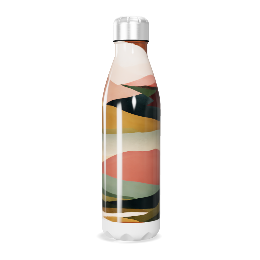 Garrafa Inox - Estampa Colorida Abstrata