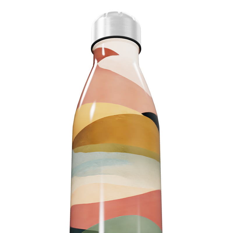 Garrafa Inox - Estampa Colorida Abstrata
