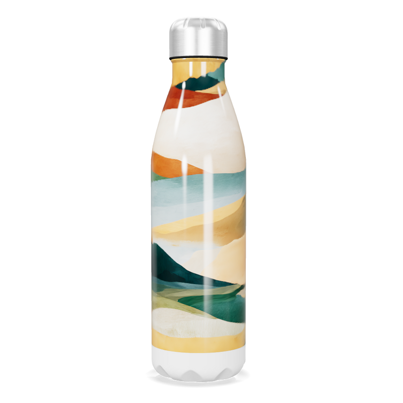 Garrafa Inox - Estampa Colorida Paisagem