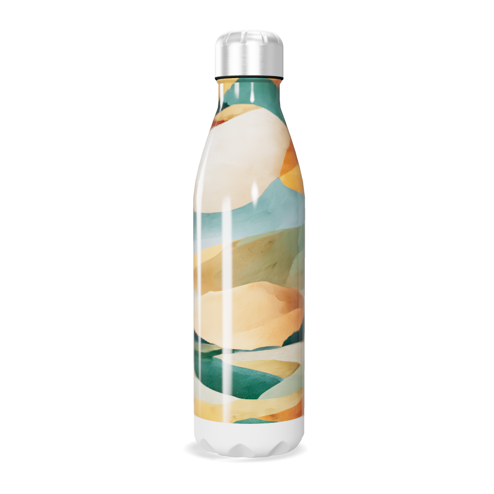 Garrafa Inox - Estampa Colorida Paisagem
