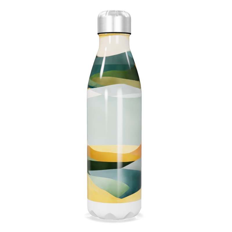 Garrafa Inox - Estampa Colorida Abstrata