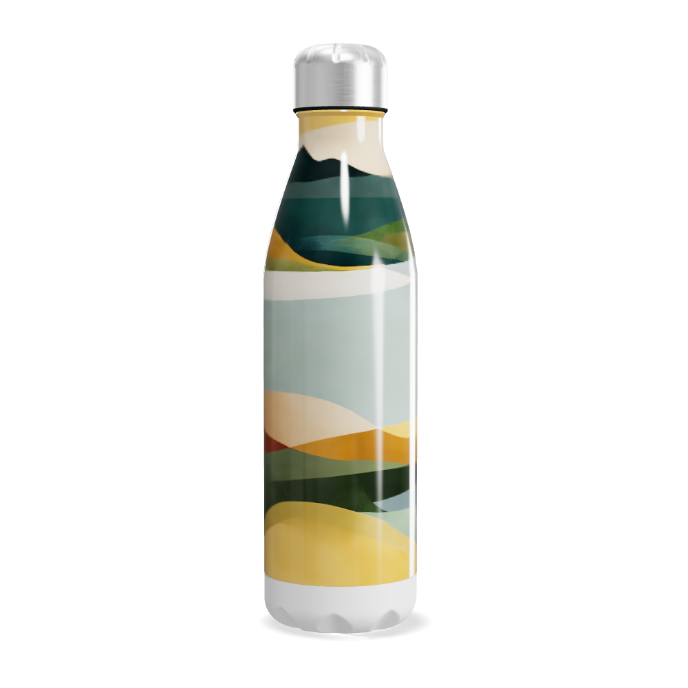 Garrafa Inox - Estampa Colorida Abstrata