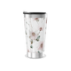 Copo Térmico - Flores Rosa em Aço Inox