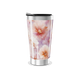 Copo Térmico - Floral Roxo e Rosa