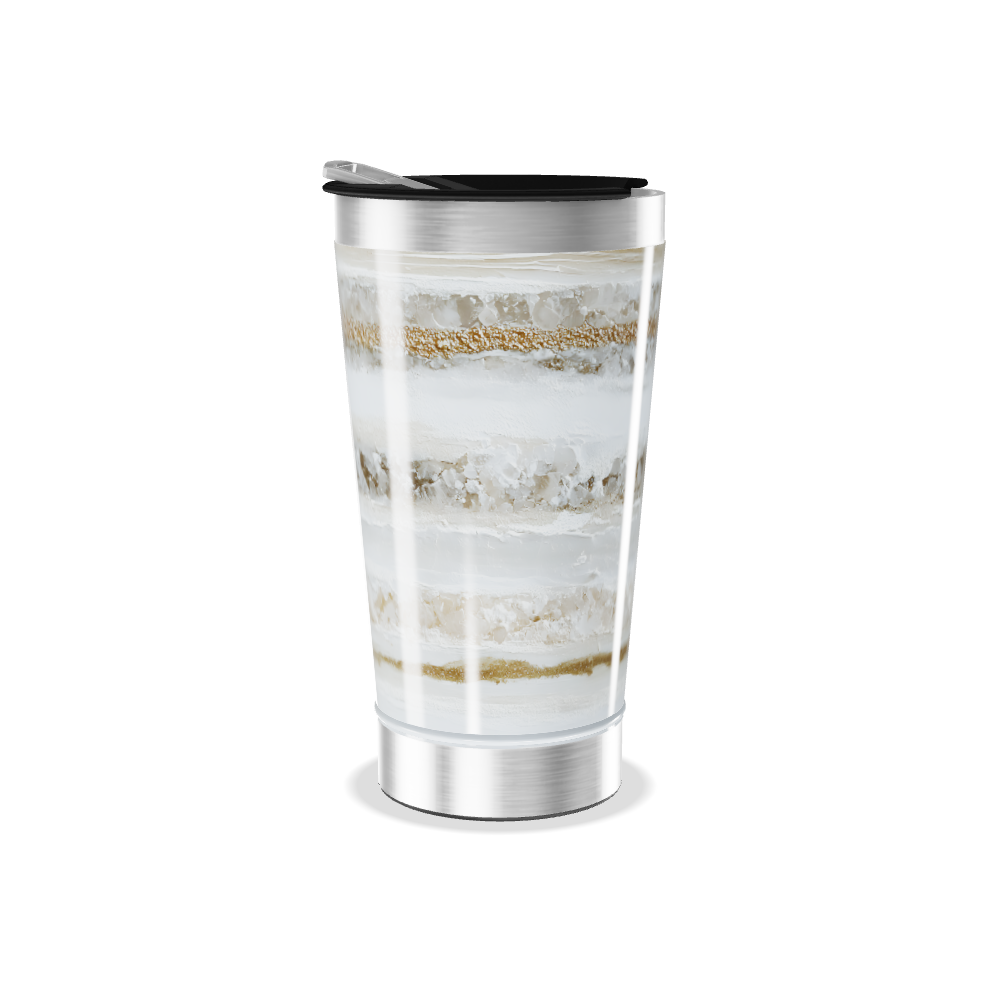 Copo Térmico - Estampado Mármore Bege