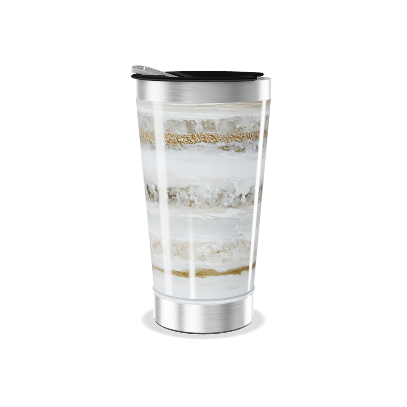 Copo Térmico - Estampado Mármore Bege
