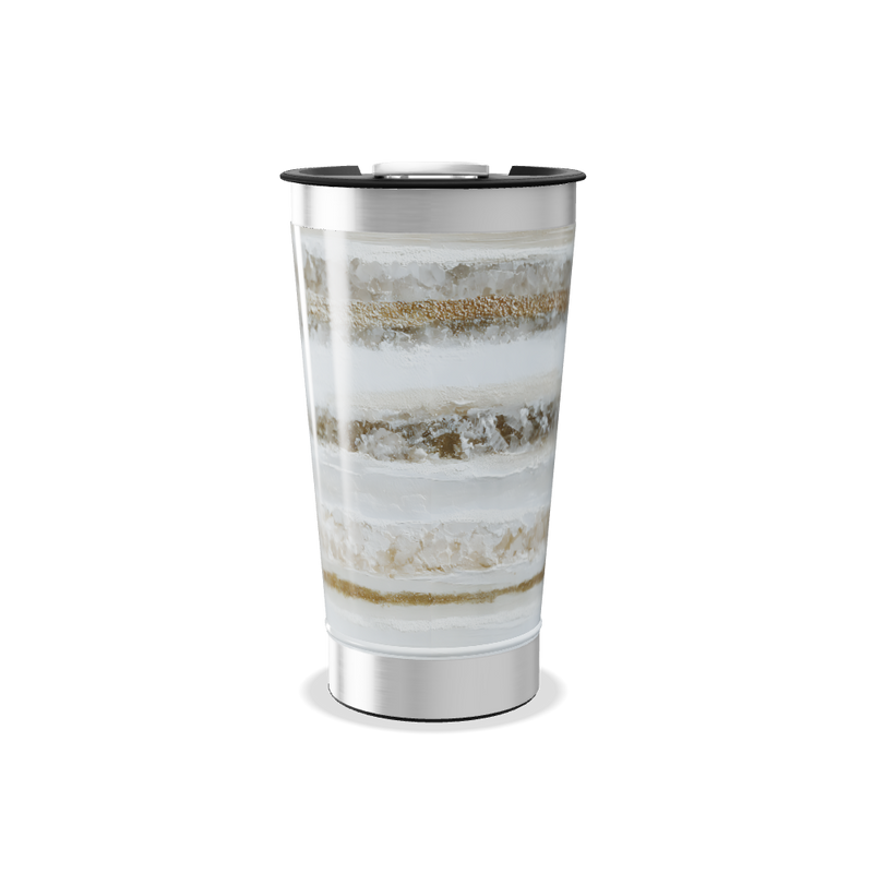 Copo Térmico - Estampado Mármore Bege