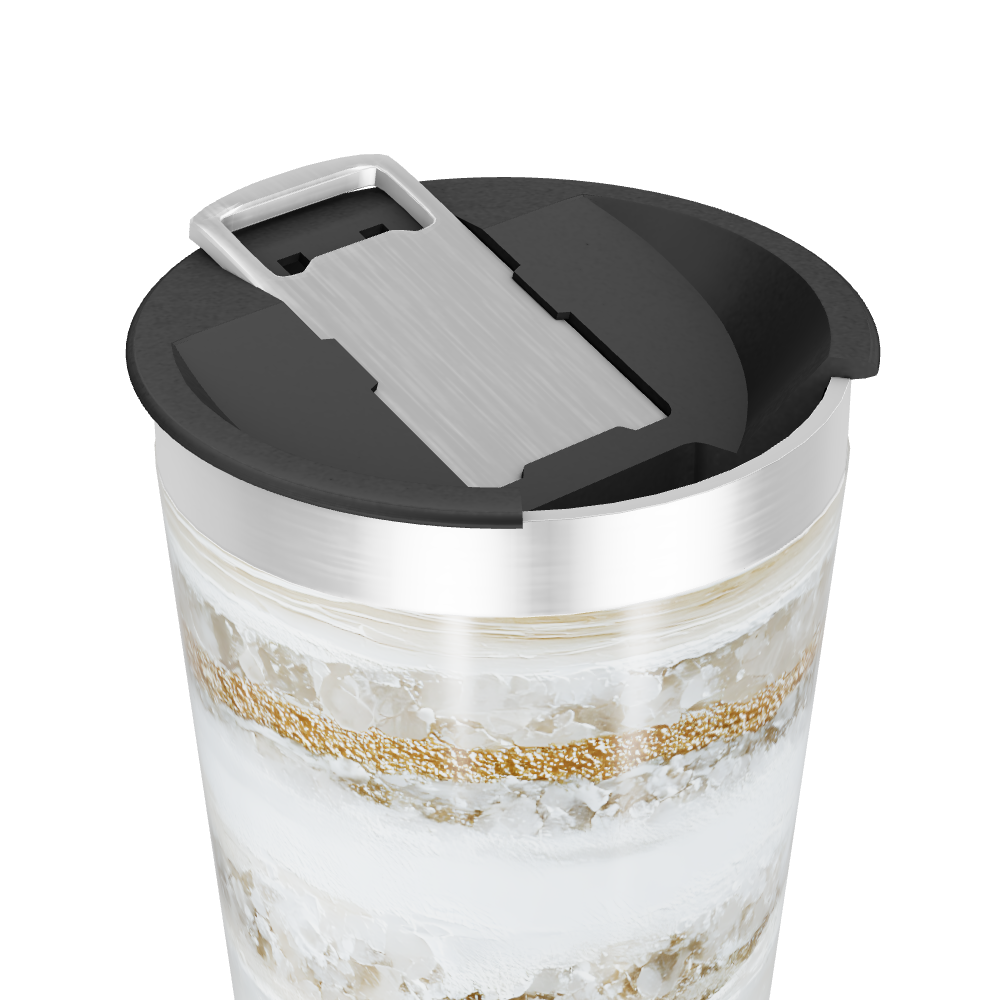 Copo Térmico - Estampado Mármore Bege