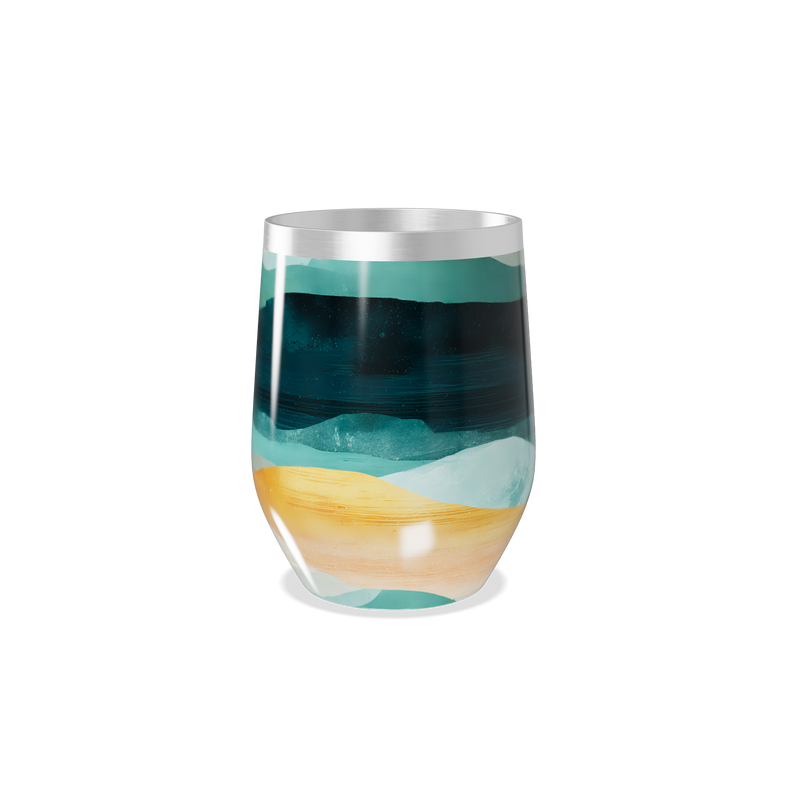 Copo Térmico Slim - Estampa Abstrata Colorida