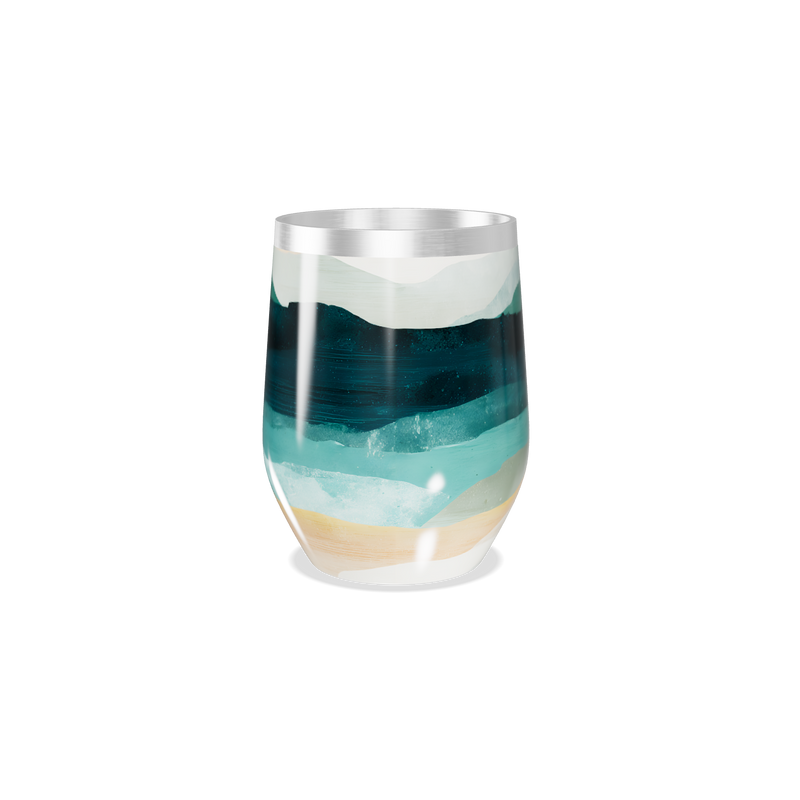 Copo Térmico Slim - Estampa Abstrata Colorida