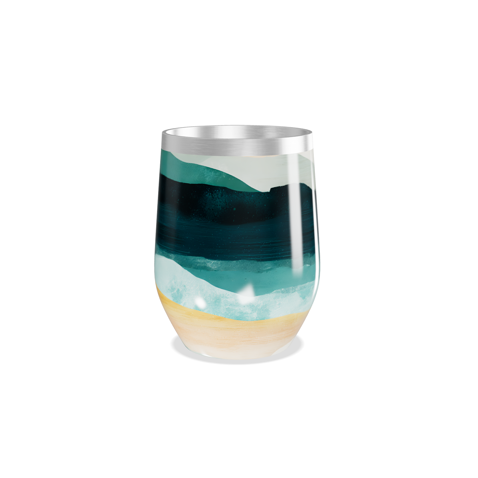 Copo Térmico Slim - Estampa Abstrata Colorida