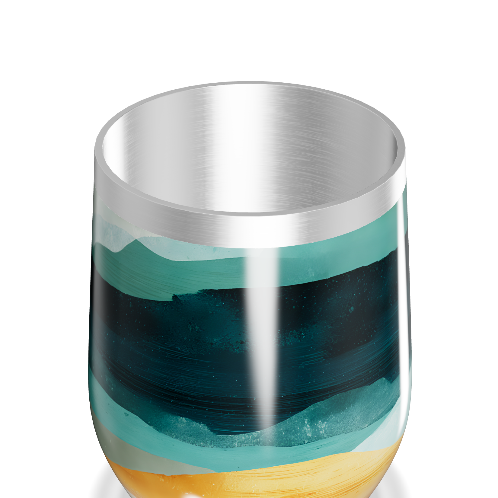 Copo Térmico Slim - Estampa Abstrata Colorida