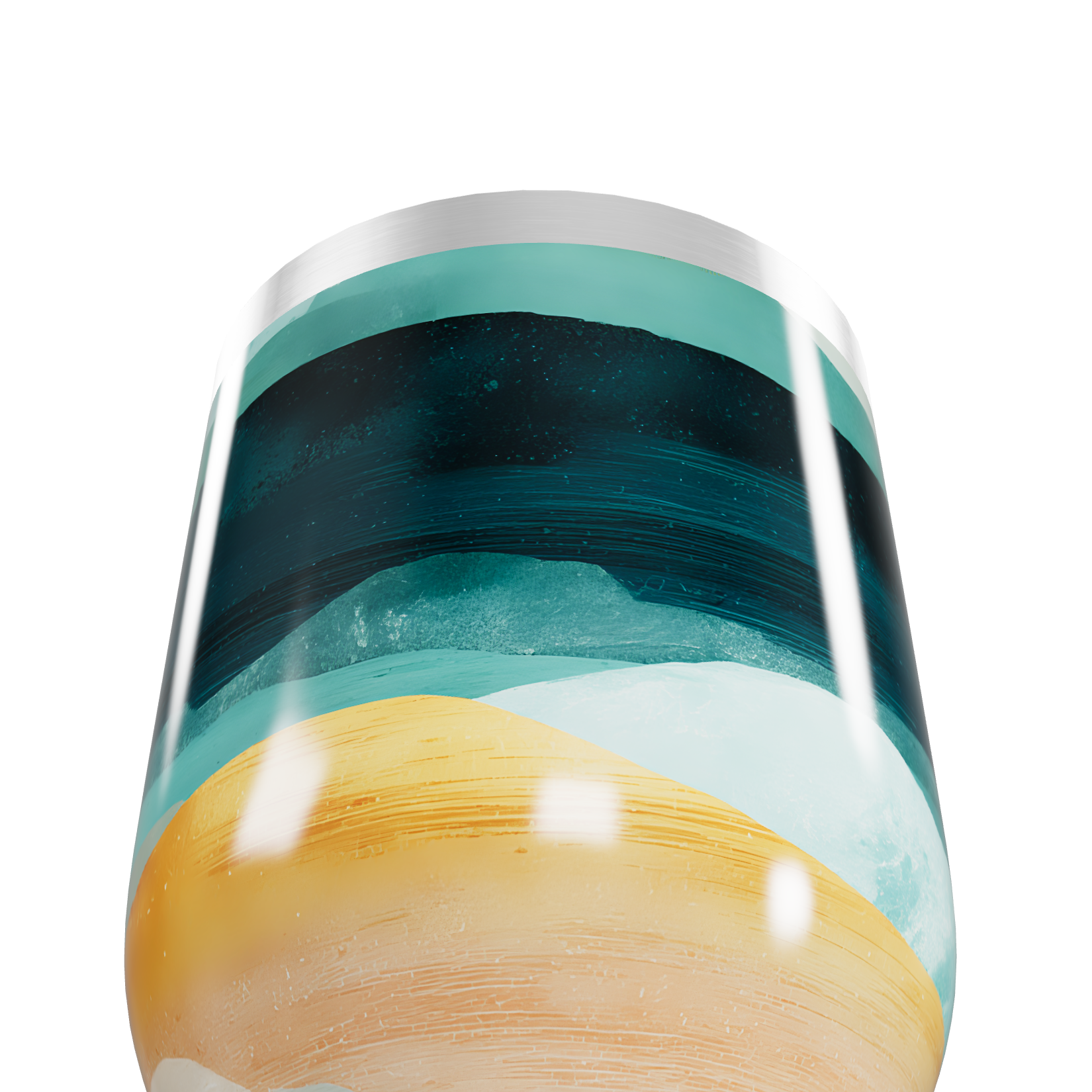 Copo Térmico Slim - Estampa Abstrata Colorida