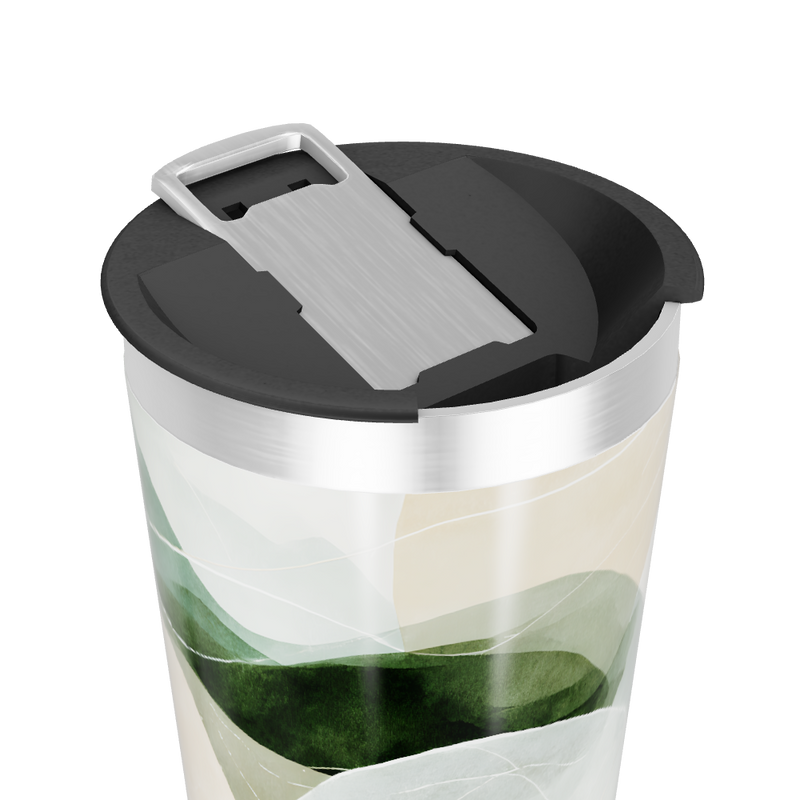 Copo Térmico - Folhas Verde Bege