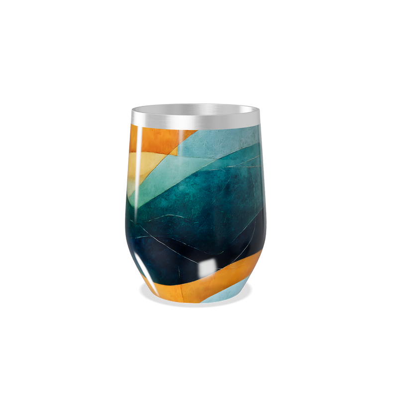 Copo Térmico Slim - Abstrato Colorido Aço Inox