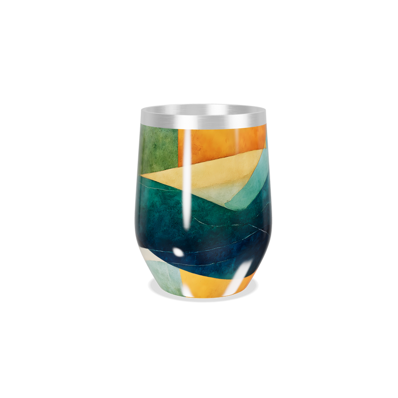 Copo Térmico Slim - Abstrato Colorido Aço Inox