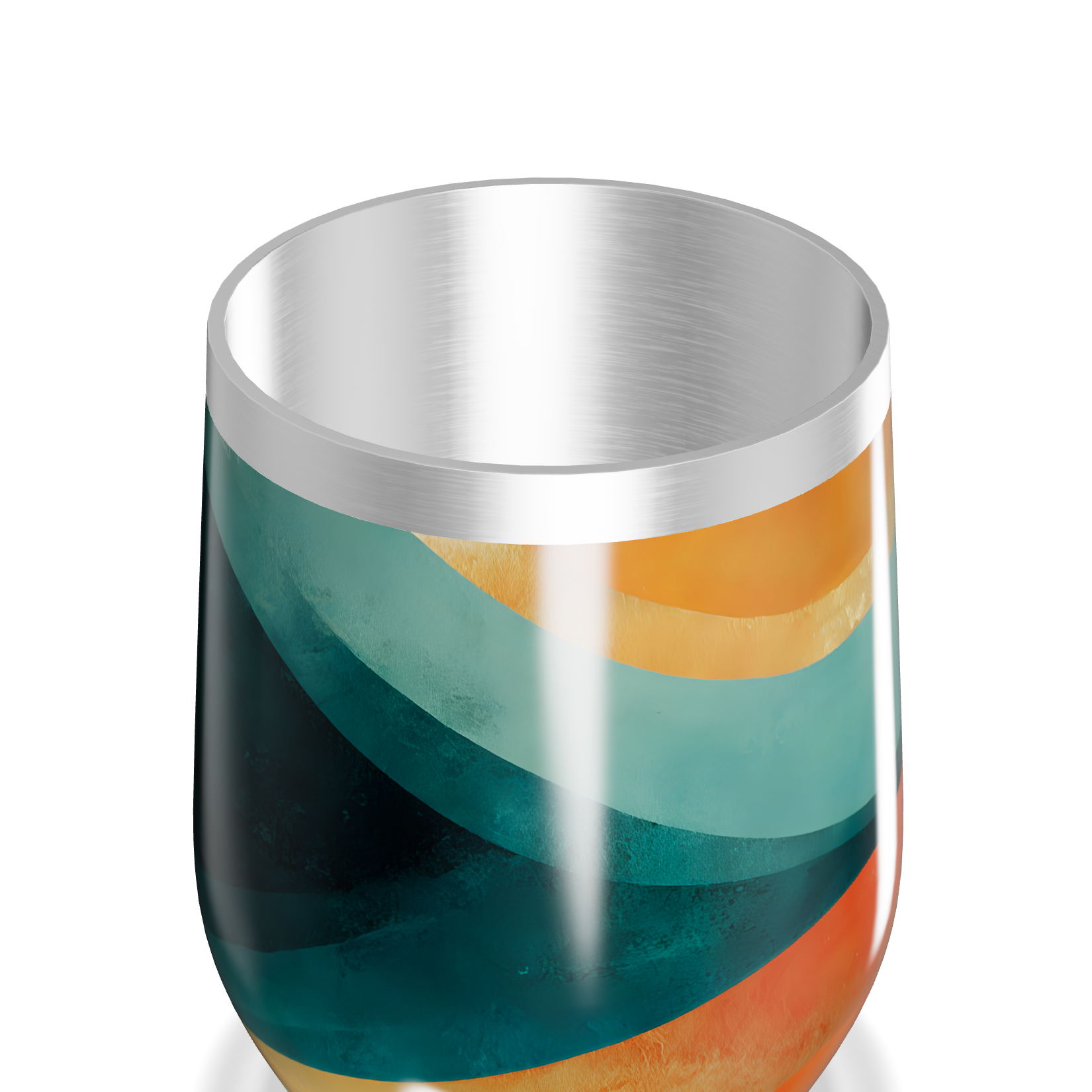 Copo Térmico Slim - Colorido com Listras