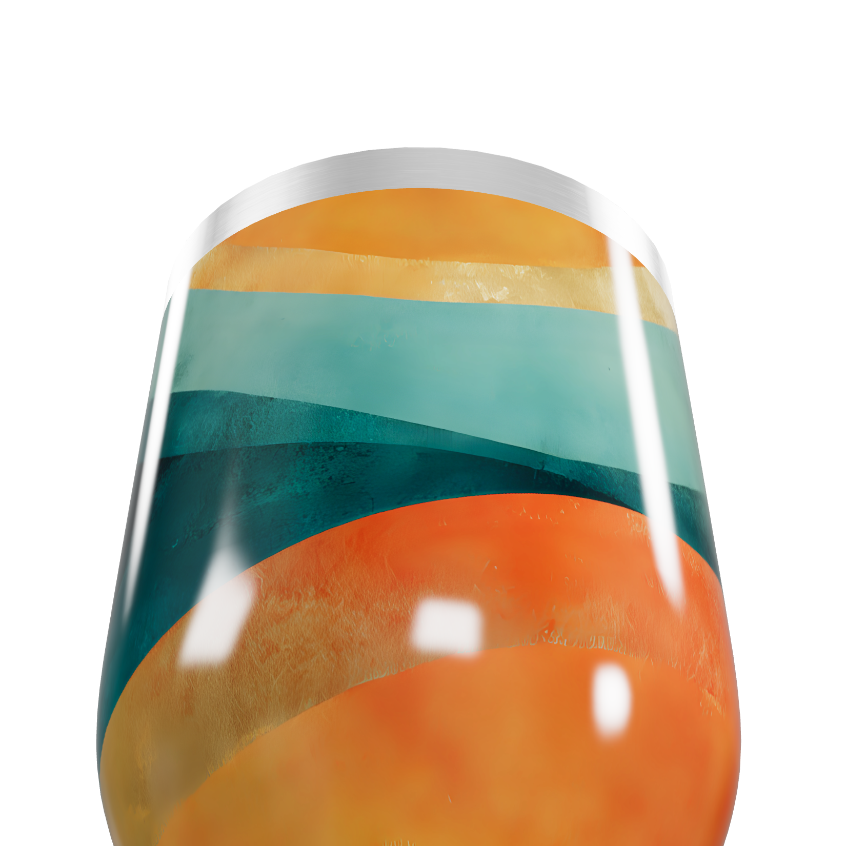 Copo Térmico Slim - Colorido com Listras