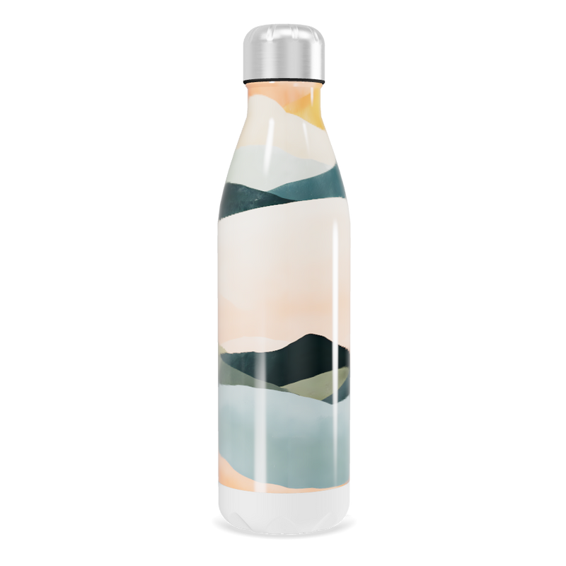 Garrafa Inox - Estampa Colorida Abstrata