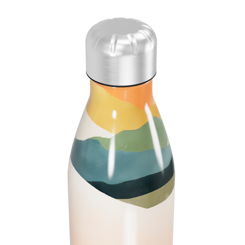 Garrafa Inox - Estampa Colorida Abstrata