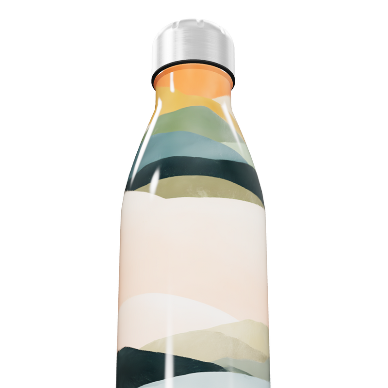 Garrafa Inox - Estampa Colorida Abstrata