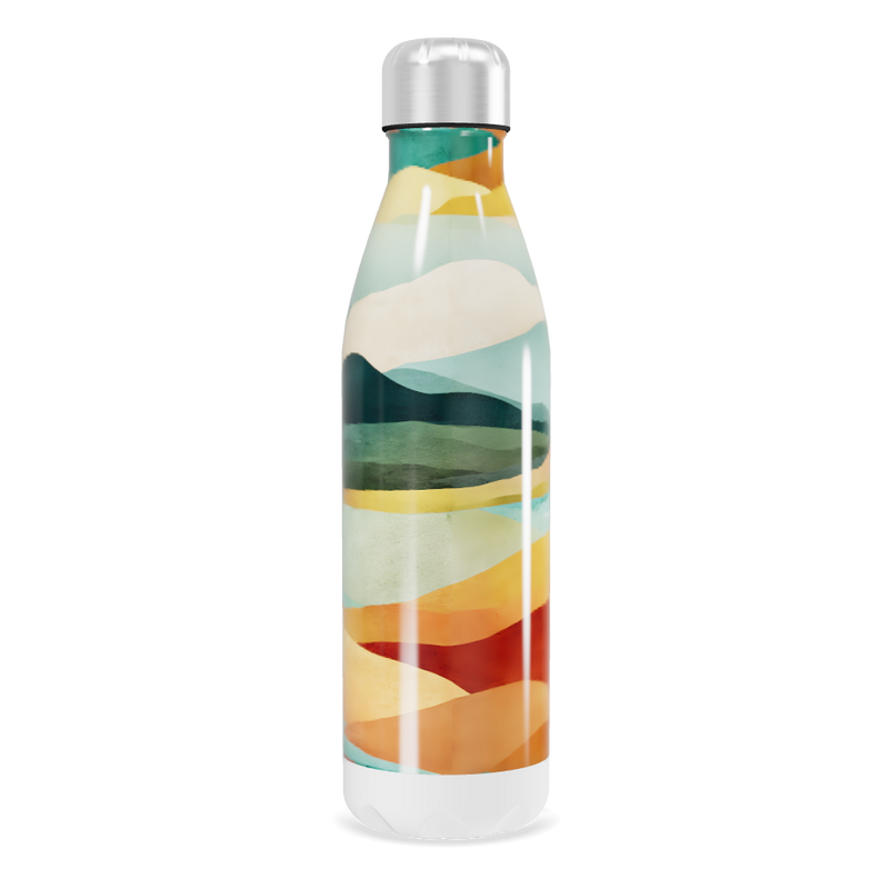 Garrafa Inox Estampada Colorida