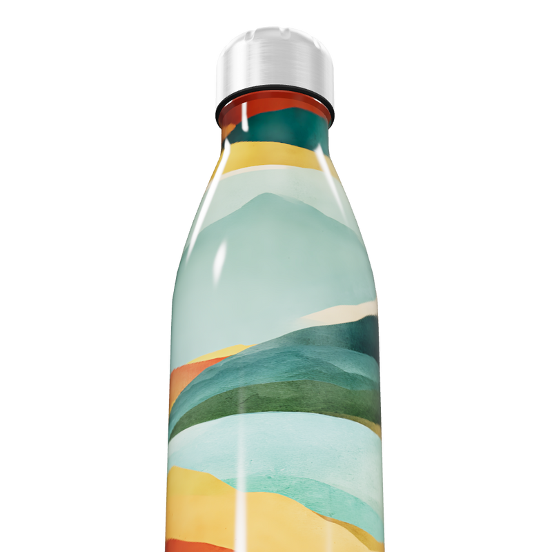 Garrafa Inox Estampada Colorida