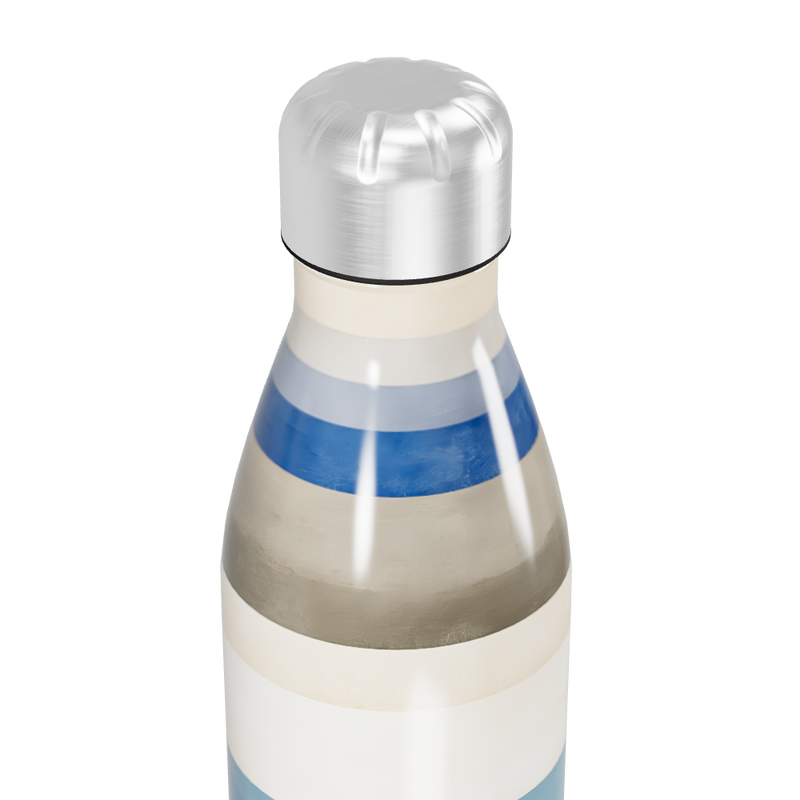 Garrafa Inox Listrada Azul e Bege