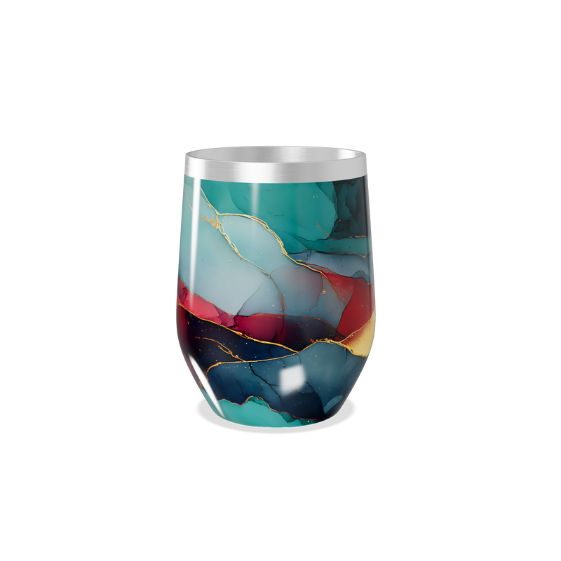 Copo Térmico Slim - Mármore Multicolor Inox