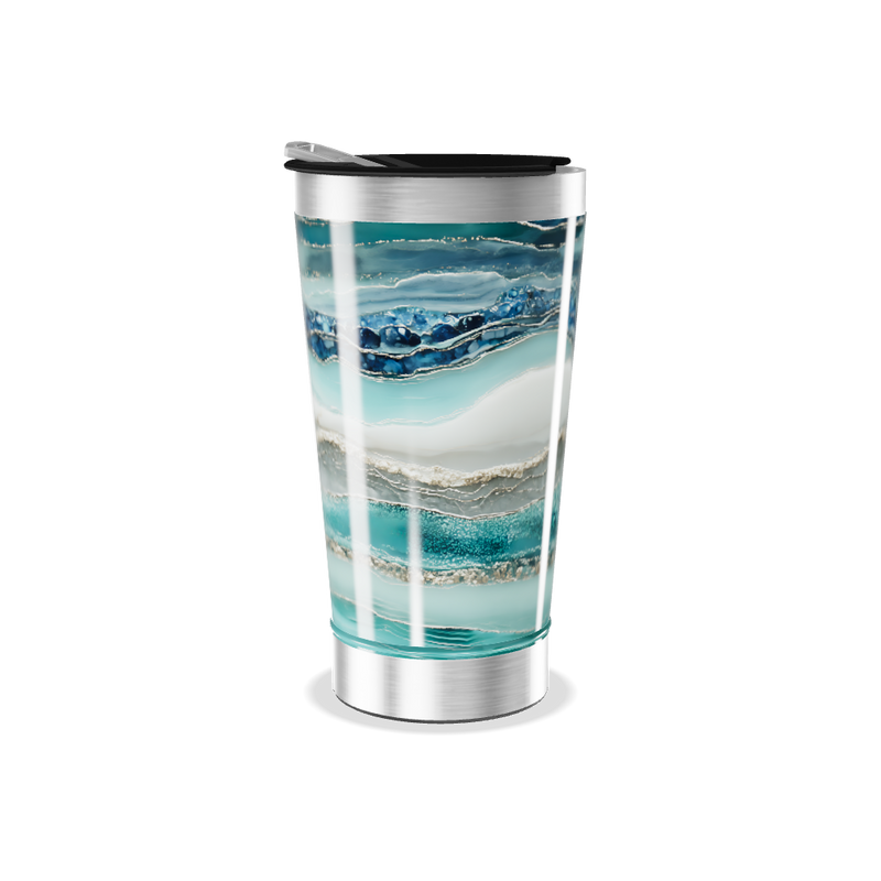 Copo Térmico - Azul Marmorizado