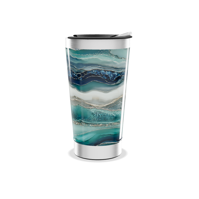Copo Térmico - Azul Marmorizado
