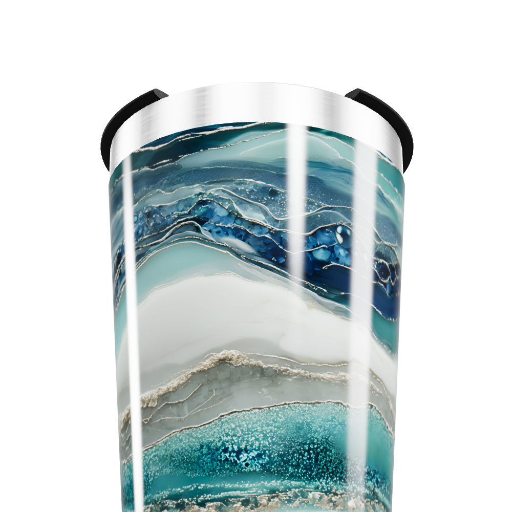 Copo Térmico - Azul Marmorizado