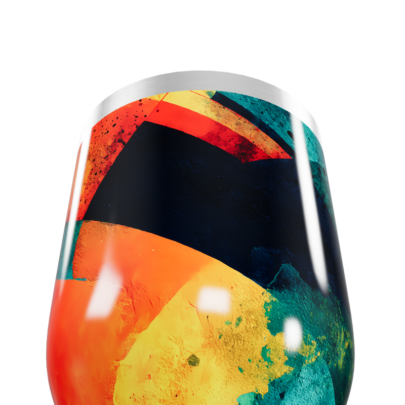 Copo Térmico Slim - Abstrato Colorido Inox