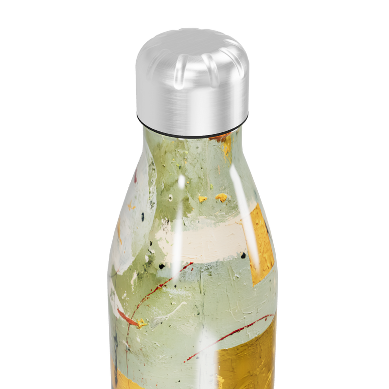 Garrafa Inox - Estampa Abstrata Colorida