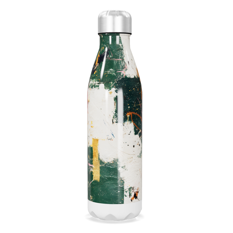 Garrafa Inox - Estampa Abstrata Colorida