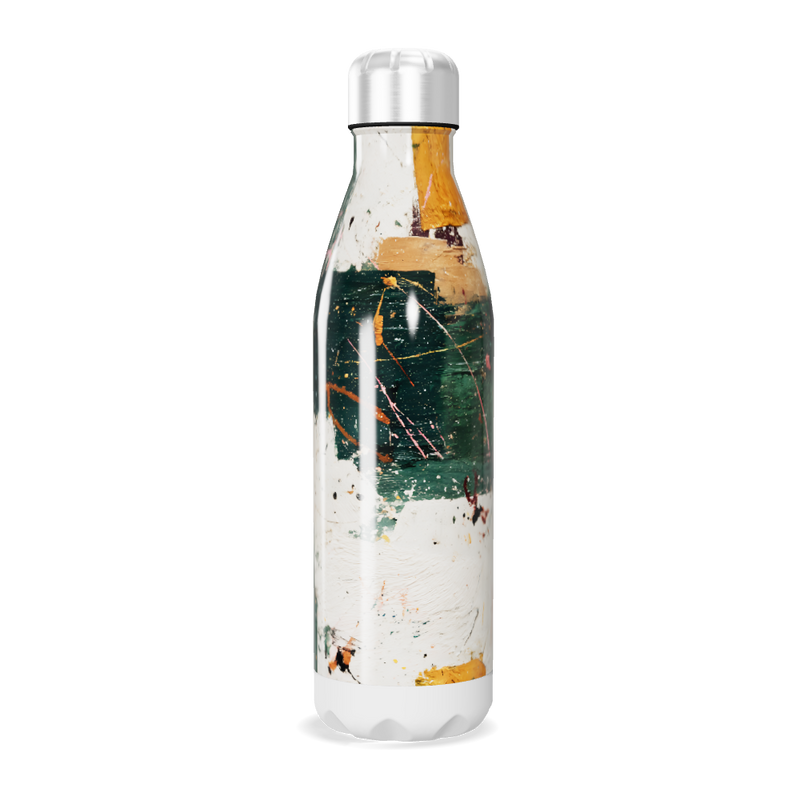 Garrafa Inox - Estampa Abstrata Colorida