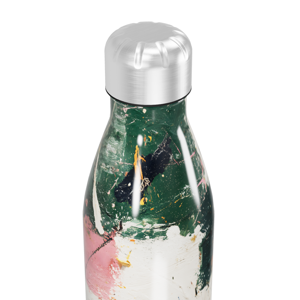 Garrafa Inox - Estampa Abstrata Colorida