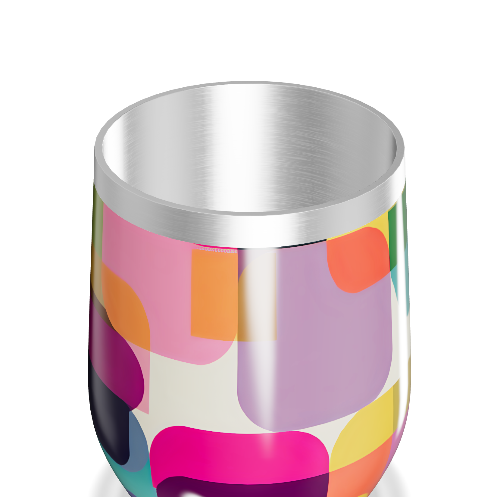 Copo Térmico Slim - Estampado Colorido Aço