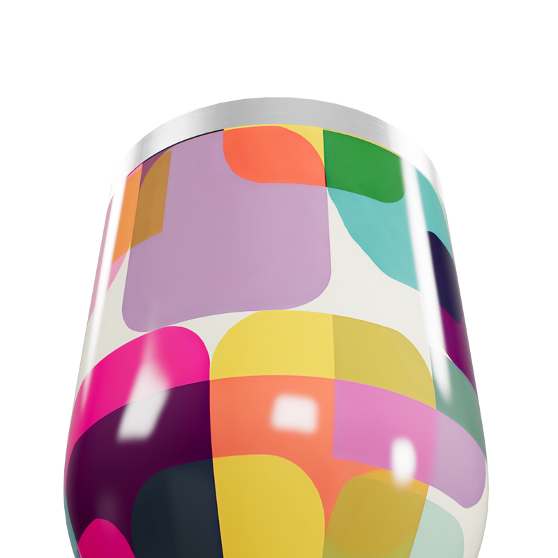 Copo Térmico Slim - Estampado Colorido Aço